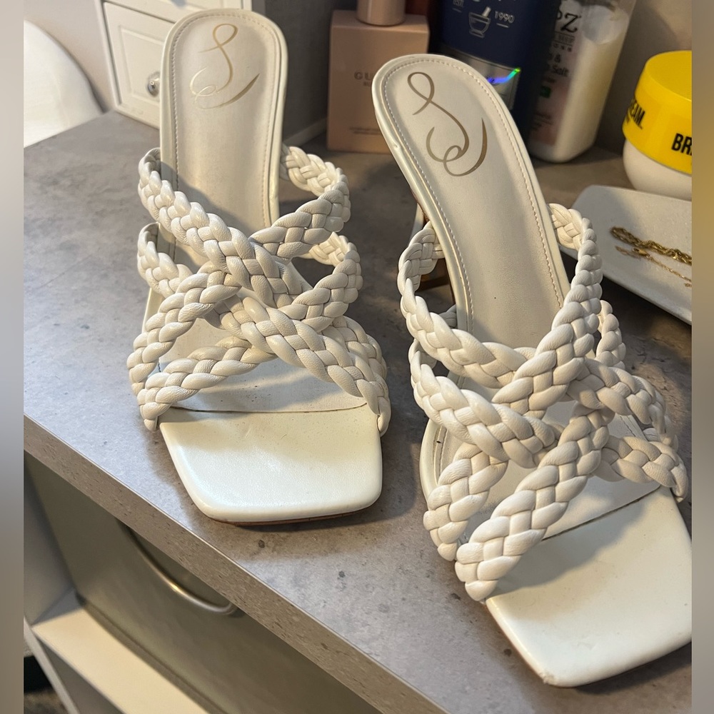 Sam Edelman White Heeled Sandal